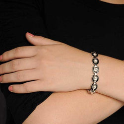 Sabona Ladies Gem Black Horseshoe Magnetic Bracelet