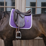 Kentucky Horsewear Velvet Contrast Saddle Pad - Dressage