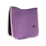 Kentucky Horsewear Velvet Contrast Saddle Pad - Dressage