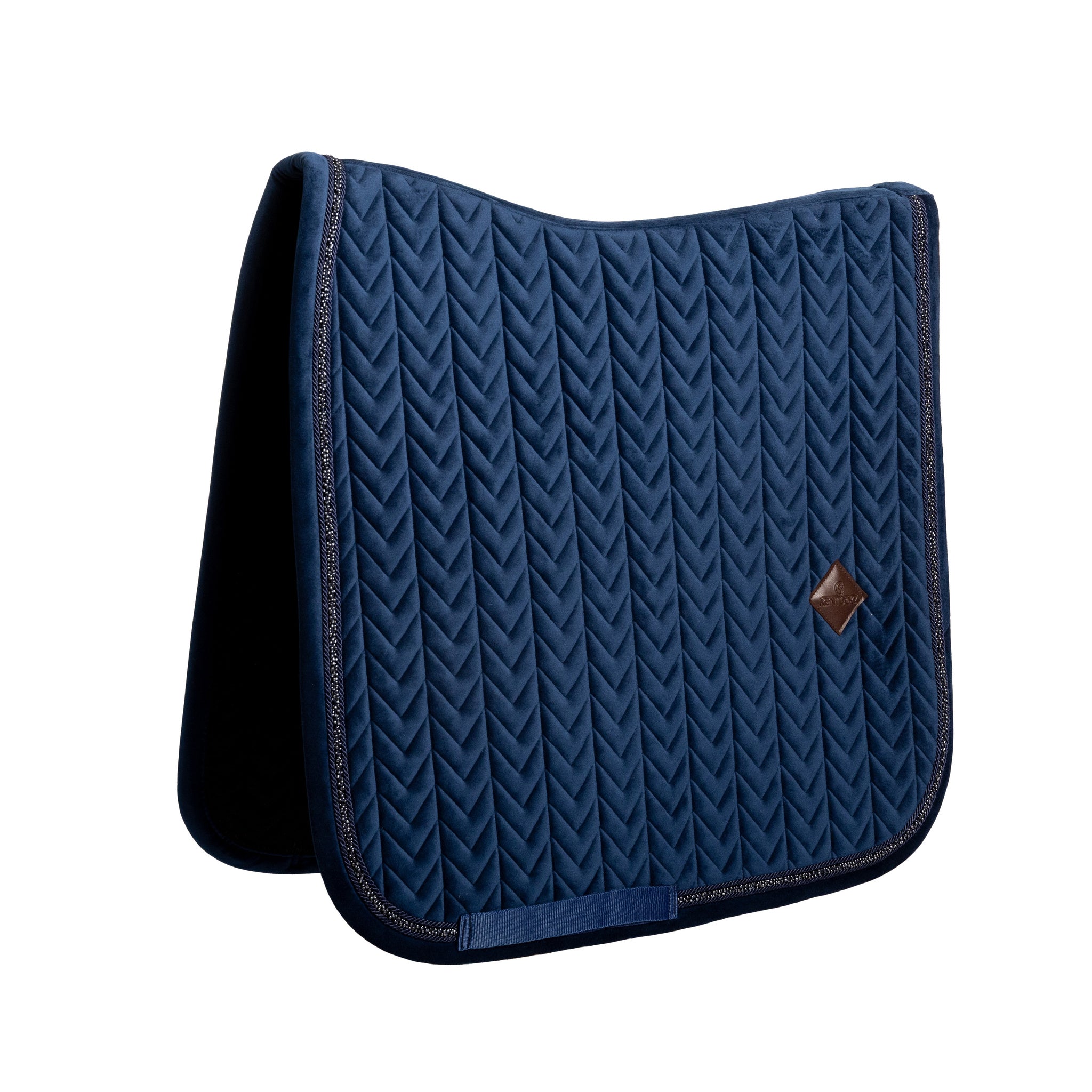 Kentucky Horsewear Velvet Saddle Pad Mini Pearls - Dressage