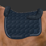 Mattes Eurofit Navy Velvet Dressage - Trim -  Navy Fleece, Navy/Crystal