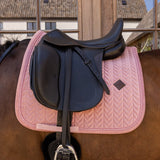 Kentucky Horsewear Velvet Saddle Pad Mini Pearls - Dressage