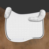 Mattes Eurofit Dressage Trim White - Black and White Braid