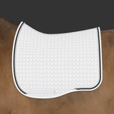 Mattes Eurofit Dressage White - Black and Silver Braid