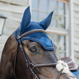 Kentucky Horsewear Ear Bonnet Wellington Velvet Pearls
