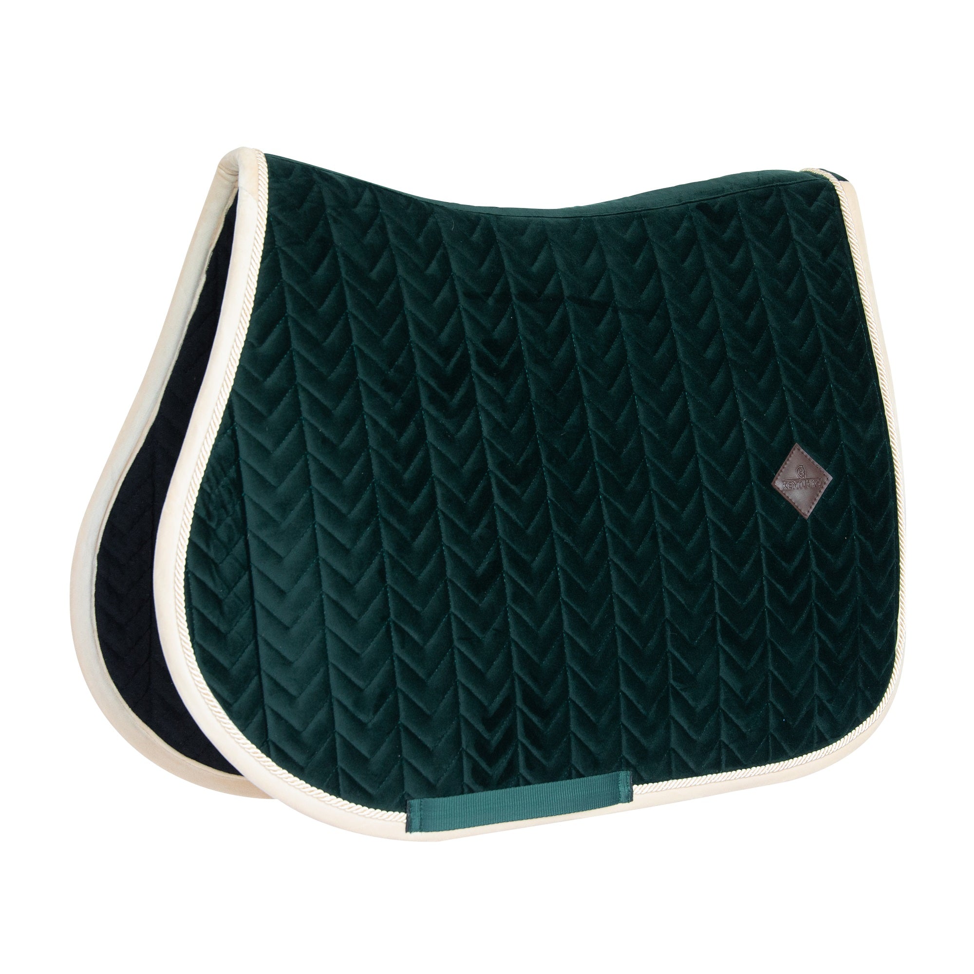 Kentucky Horsewear Velvet Contrast Saddle Pad - Showjumping