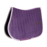 Kentucky Horsewear Velvet Contrast Saddle Pad - Showjumping