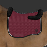 Mattes Eurofit Dressage Trim Burgundy - Black  Fleece