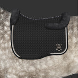 Mattes Eurofit Dressage Black Full Fleece - Graphite Fleece - Silver/Stone Trim