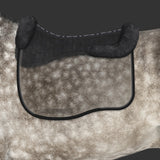 Mattes Eurofit Dressage Black Full Fleece - Graphite Fleece - Silver/Stone Trim