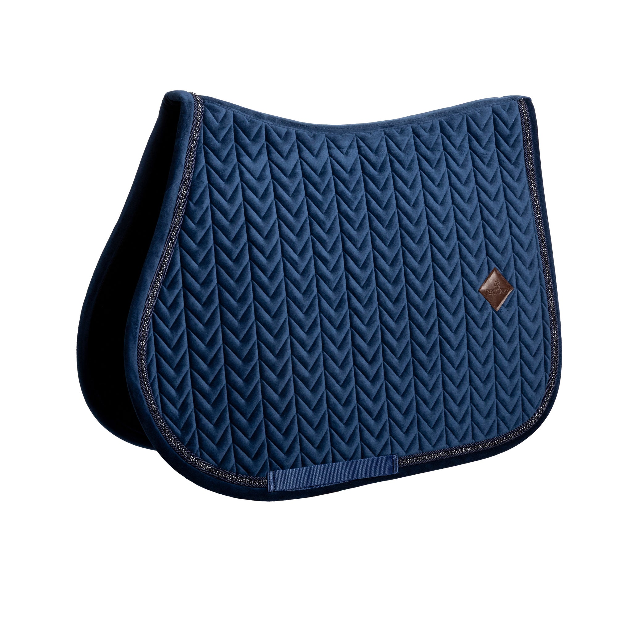 Kentucky Horsewear Velvet Saddle Pad Mini Pearls - Jumping