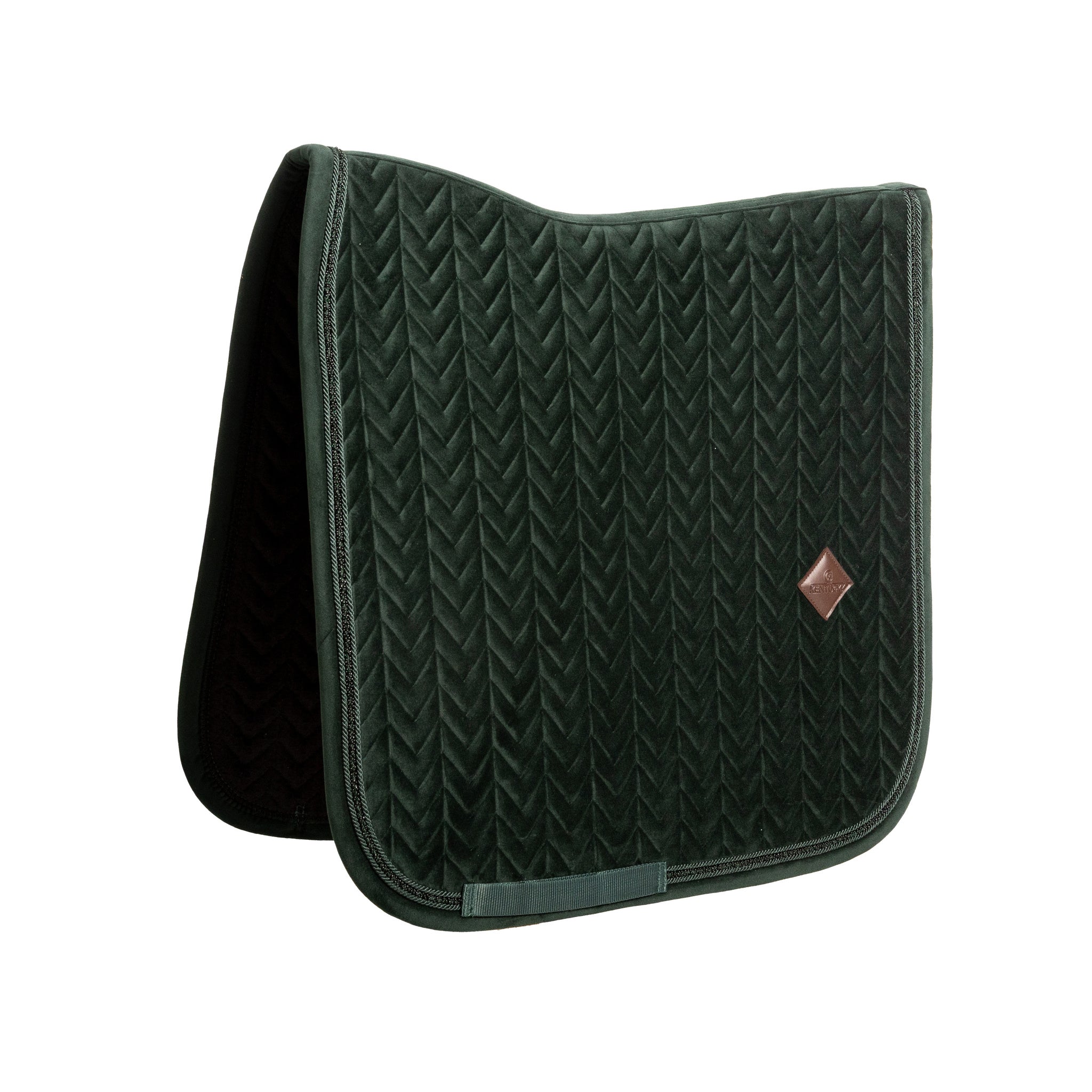 Kentucky Horsewear Velvet Saddle Pad Mini Pearls - Dressage