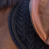 Kentucky Horsewear Velvet Saddle Pad Mini Pearls - Jumping