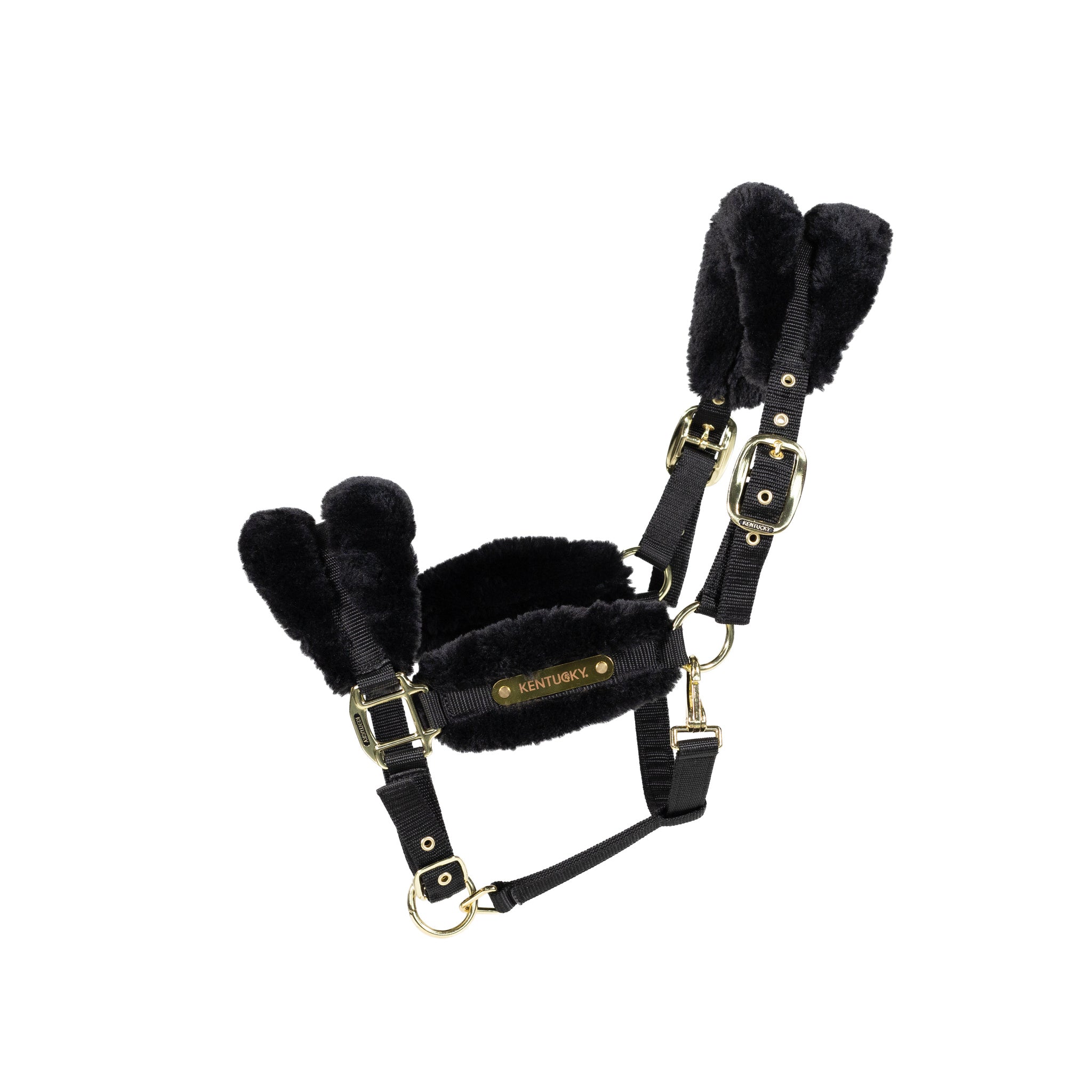 Kentucky Horsewear Nylon Sheepskin Halter Soft