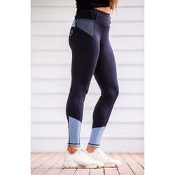 BARE Youth Performance Tights- Ice Blue