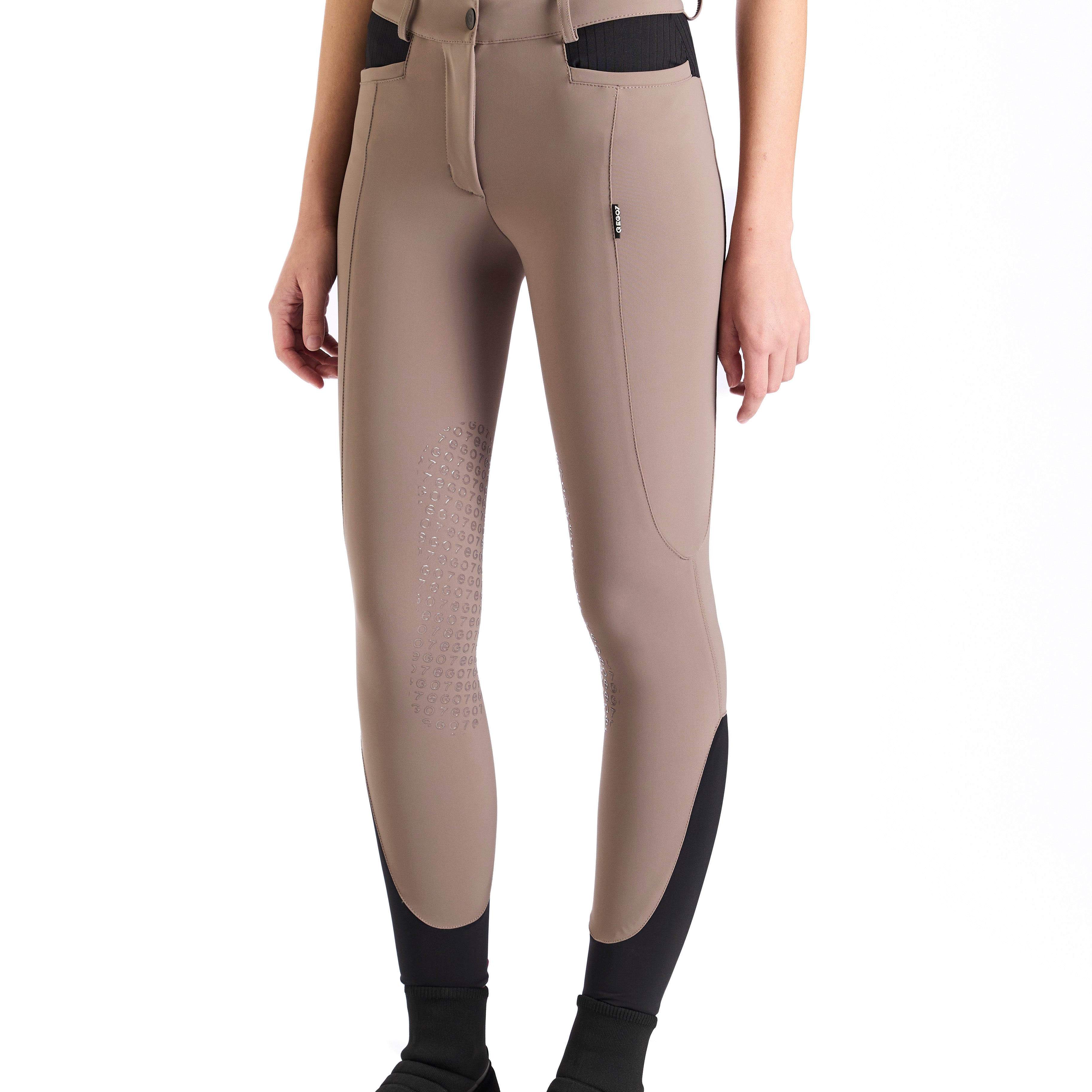 Ego7 Ribbed Breeches  - Knee Grip - Ladies