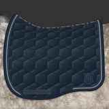 Mattes Eurofit Dressage Plain - Navy Velvet, Crystal Braid