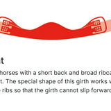 Mattes Crescent Quilted Girth