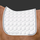 Mattes Square Sheen Dressage - White, Titan/White Braid Large