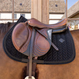 Kentucky Horsewear Velvet Saddle Pad Mini Pearls - Jumping