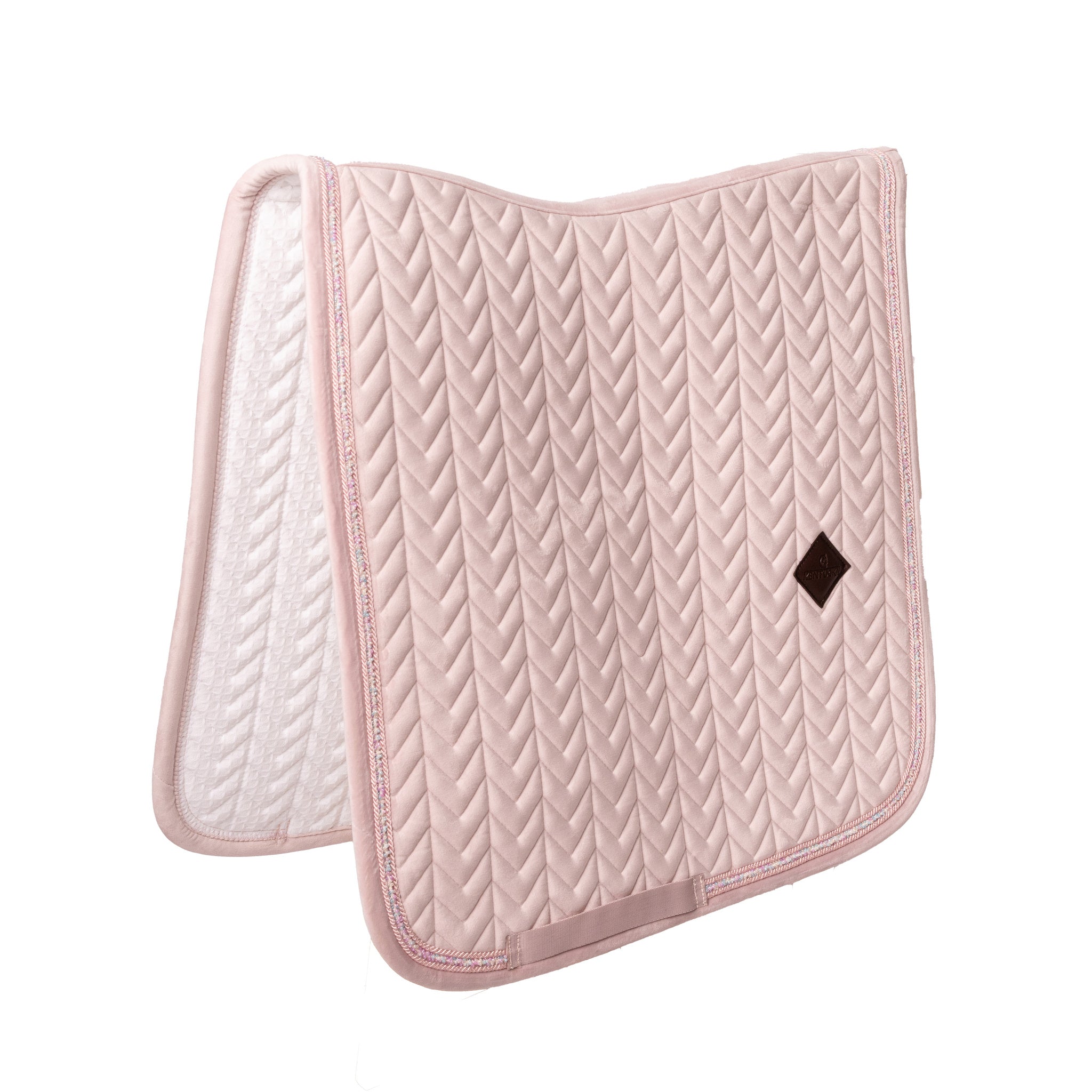 Kentucky Horsewear Velvet Saddle Pad Mini Pearls - Dressage