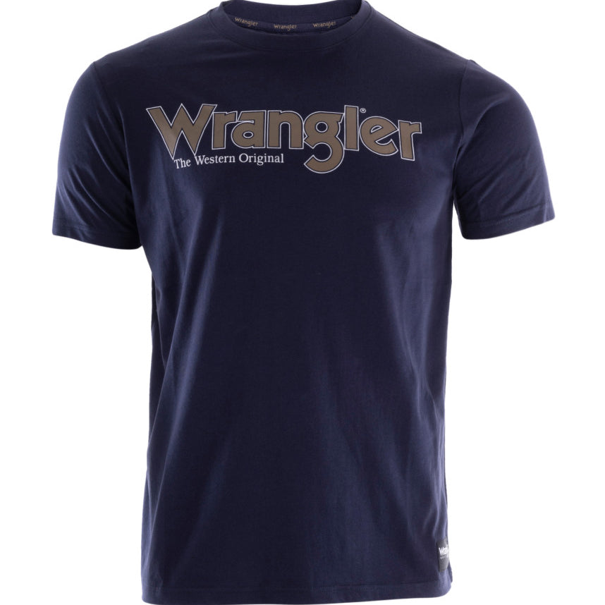 Wrangler Mens Ryder Logo Tee