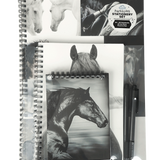 Spencil Stationary Set-Black & White Horses