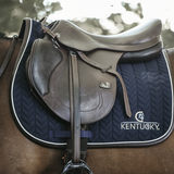Kentucky Horsewear Saddle Pad Leather Fishbone - Show Jump
