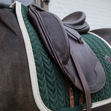 Kentucky Horsewear Velvet Contrast Saddle Pad - Dressage