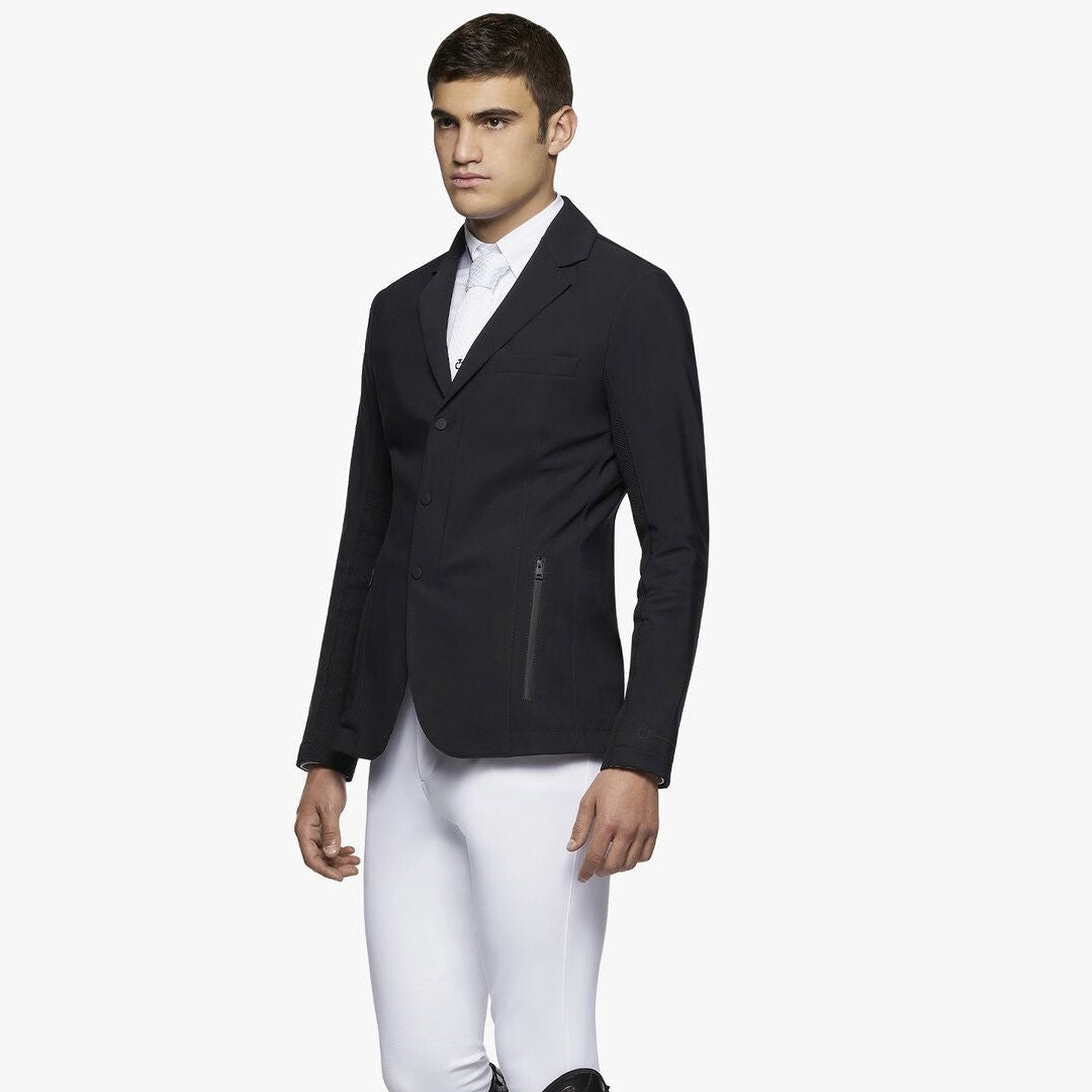 Cavalleria Toscana Men's Light Tech Knit Zip Riding Jacket-Clearance