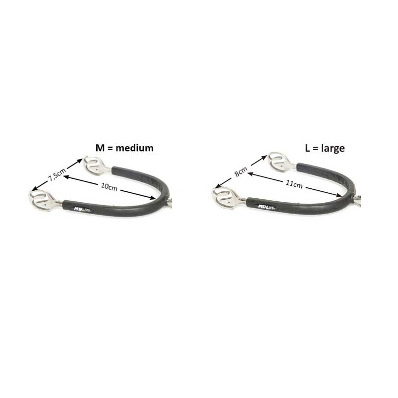éperons acier inoxydable caoutchouté roue lisse METALAB éperons acier inoxydable caoutchouté roue lisse METALAB