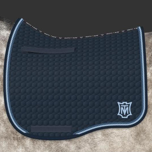 Mattes Eurofit Dressage Plain - Navy -  Mattes